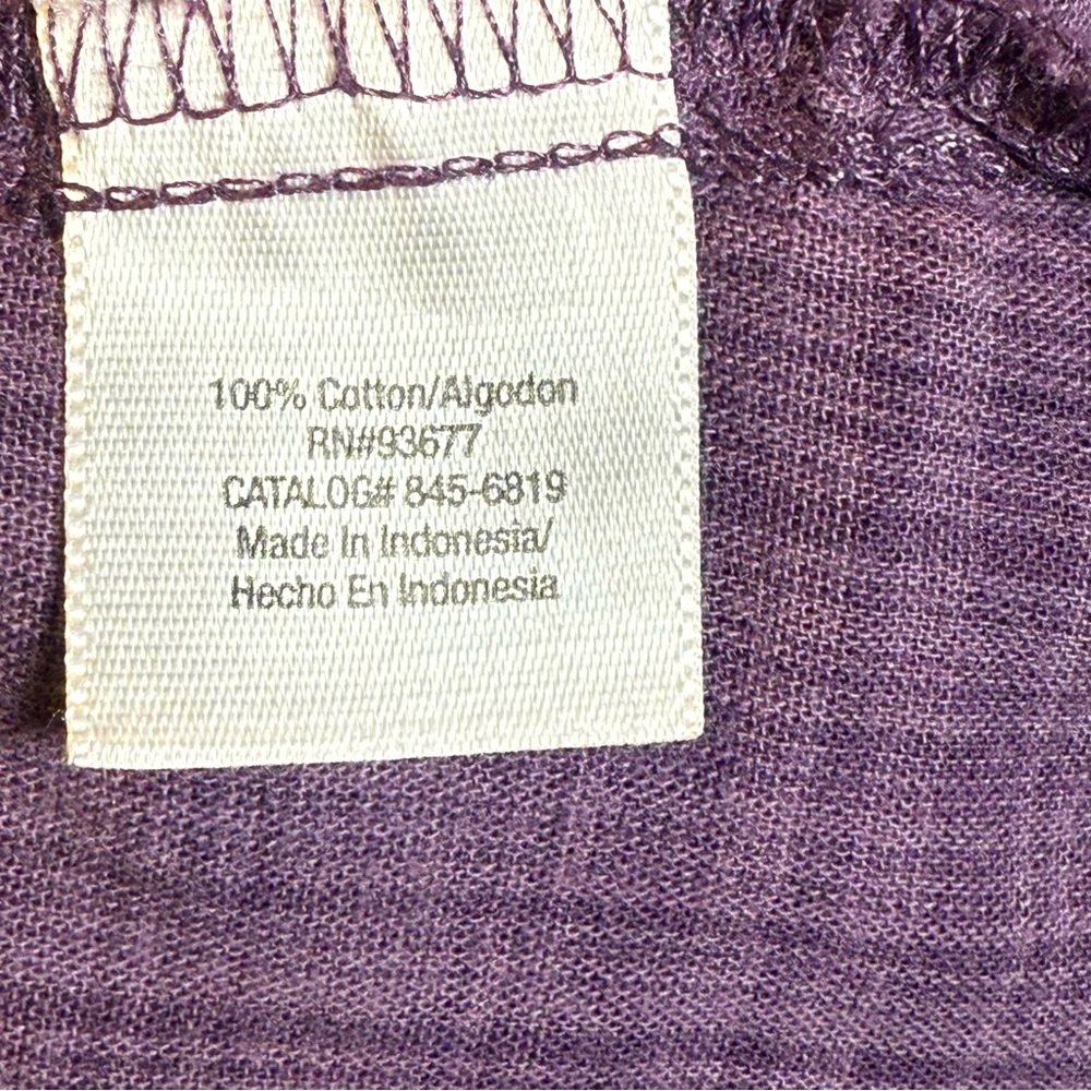 a.n.a Purple Studded Shoulders Button Down Shirt Women’s Medium Preowned Great - Picture 9 of 10